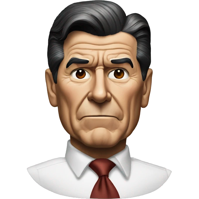 Ronald Reagan serious emoji