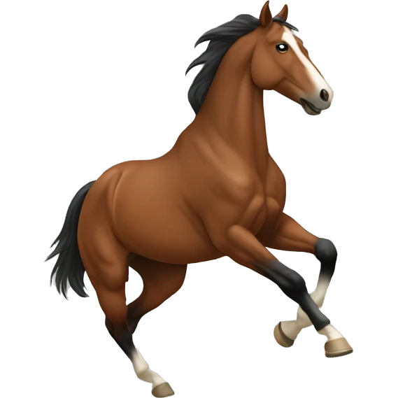 bucking horse emoji