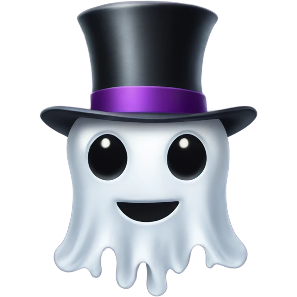 Ghost top hat  emoji