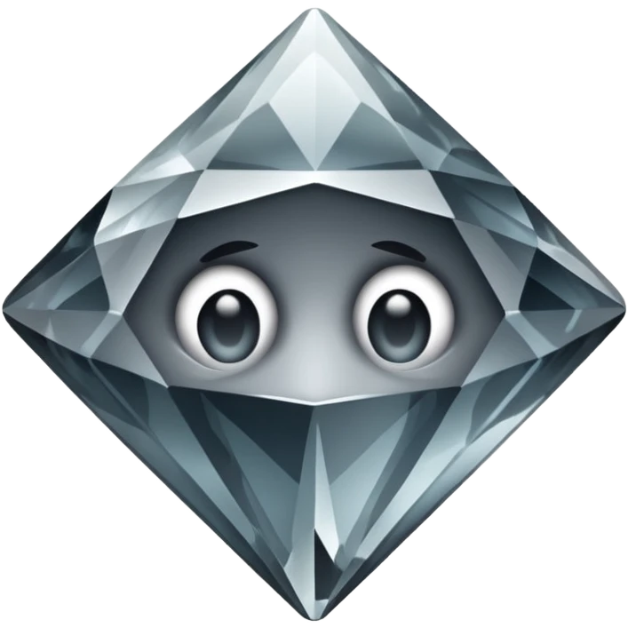 Dirty diamond surround by smoke emoji