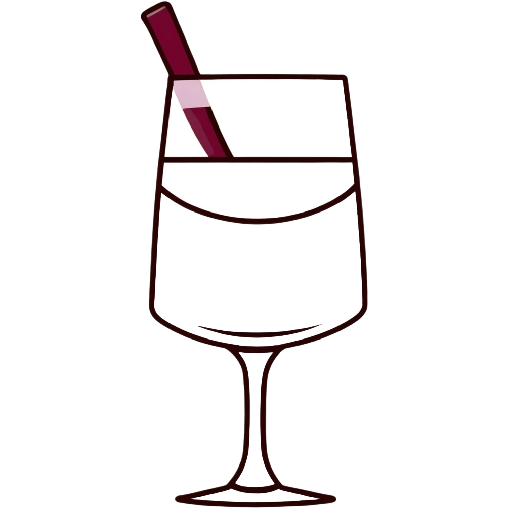 catalan porró filled with red wine emoji