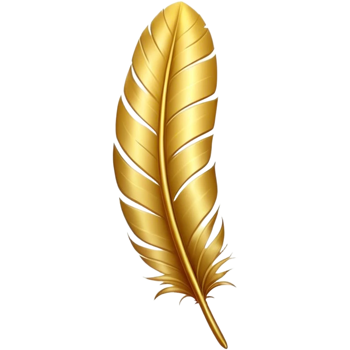 Golden feather  emoji