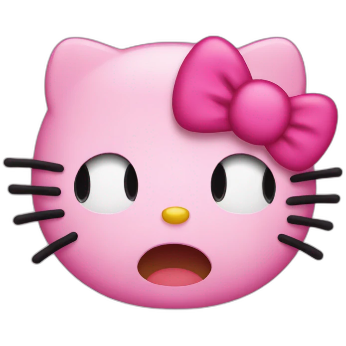 Hello kitty emoji cry  emoji