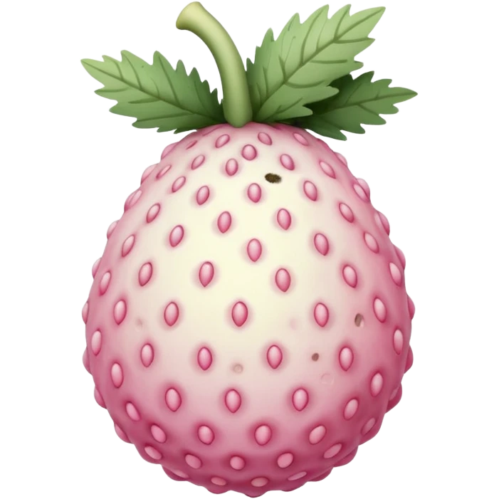 white pineberry emoji
