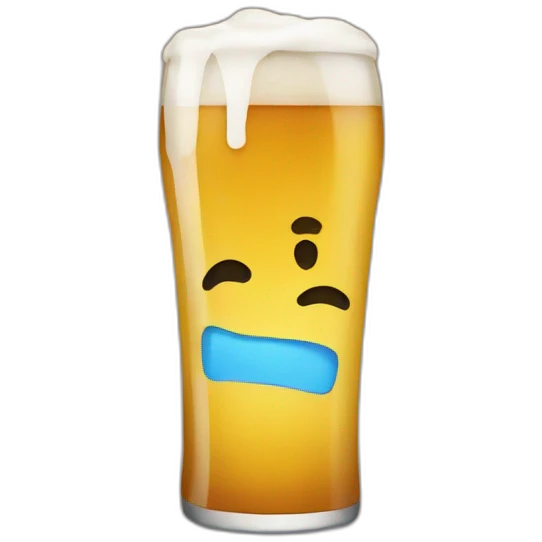 Hoda drink beer emoji