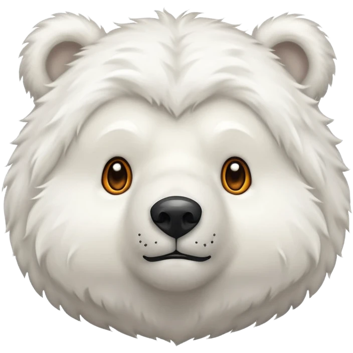 A white bear have test emoji