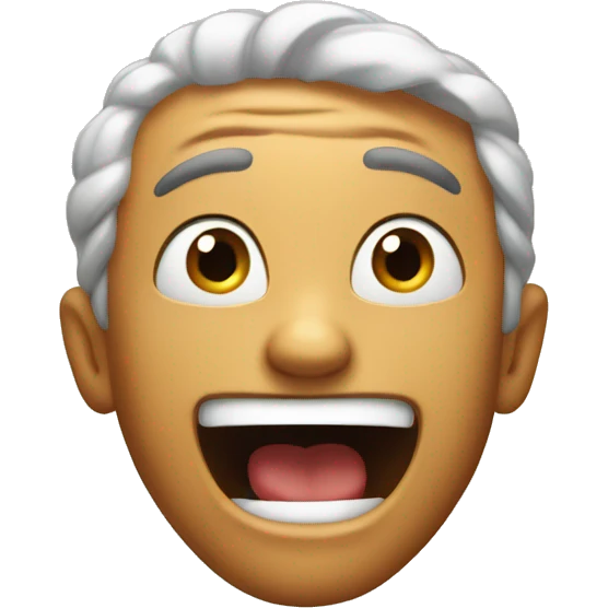 Happy but shocked  emoji