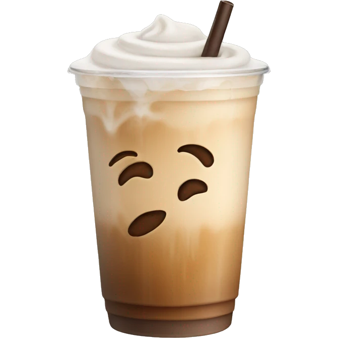 Iced latte emoji