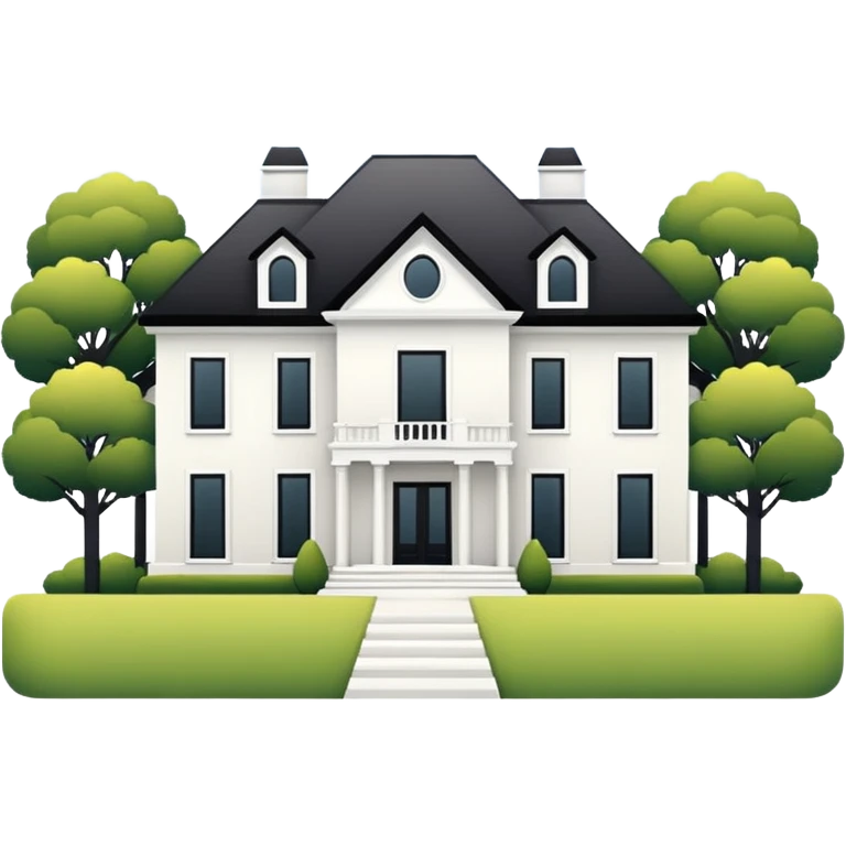 fancy modern minimalist big house emoji