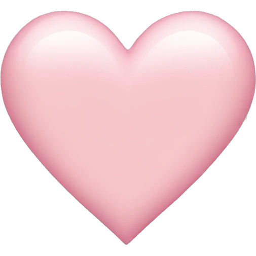 Light pink heart emoji