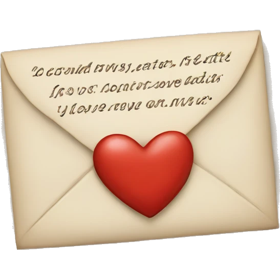 Love letter emoji