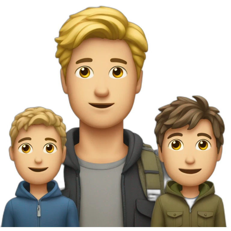 junger mann mit bart und glatze emoji