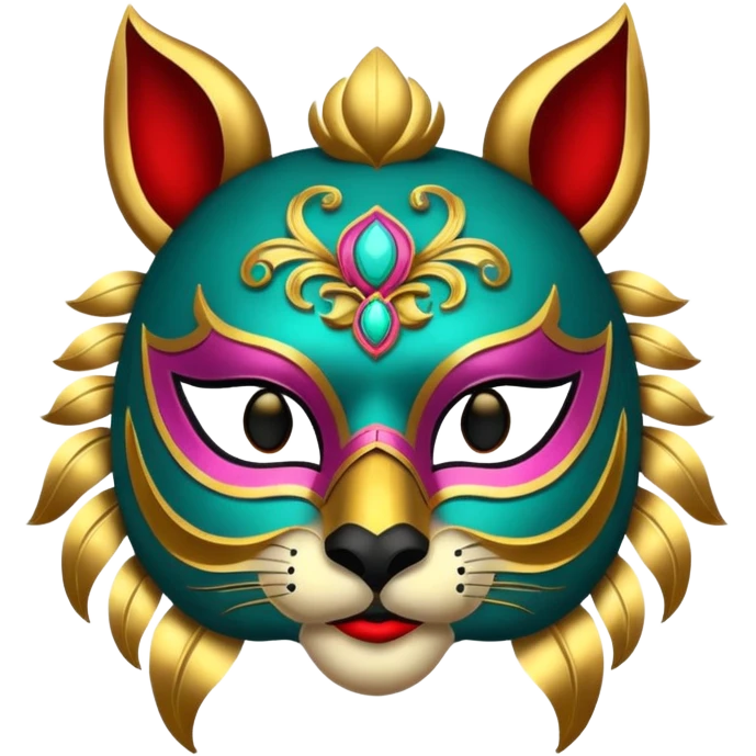 Festival themed animal Mask emoji