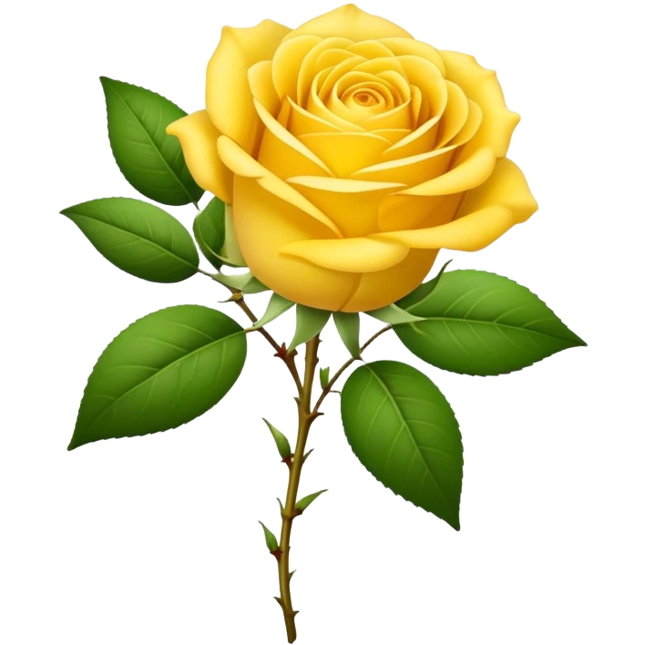 bouquet Sunshine Yellow Tea Rose, luxuriant, leaf, bud emoji