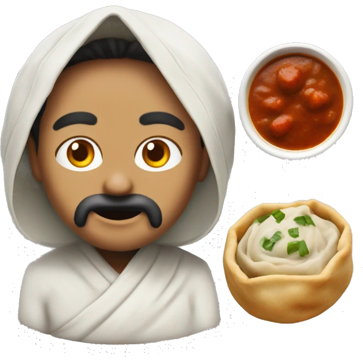 momos with chutney  emoji