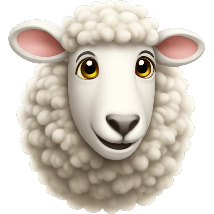 smiling sheep emoji