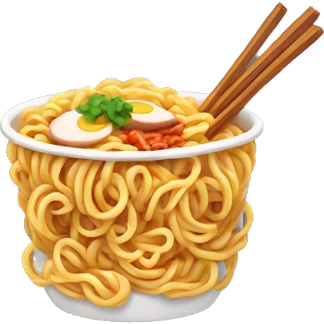 Hot chicken noodles ramen emoji