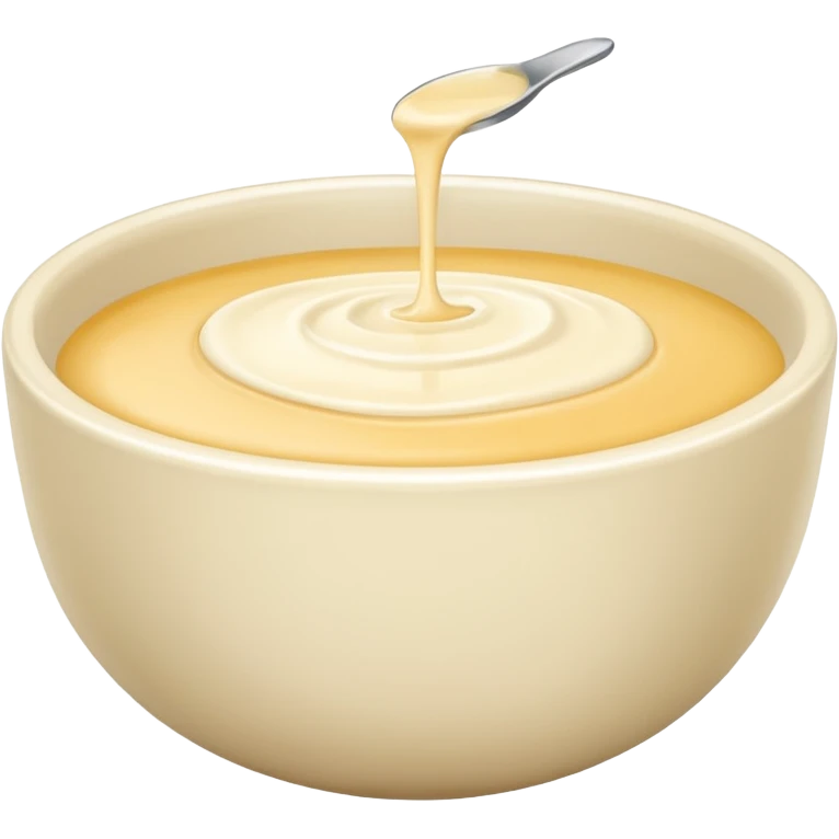 just Cream without a plate or a cake emoji