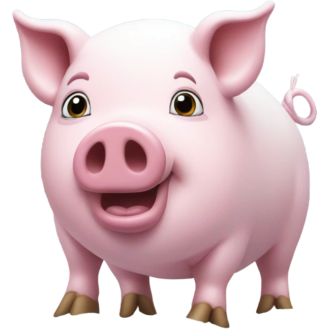 Pig in snow emoji