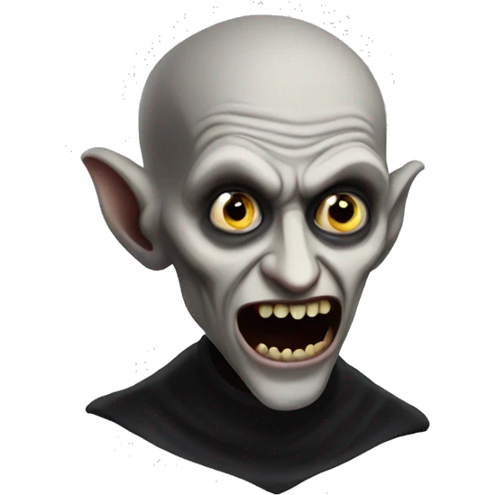 Nosferatu surprised emoji