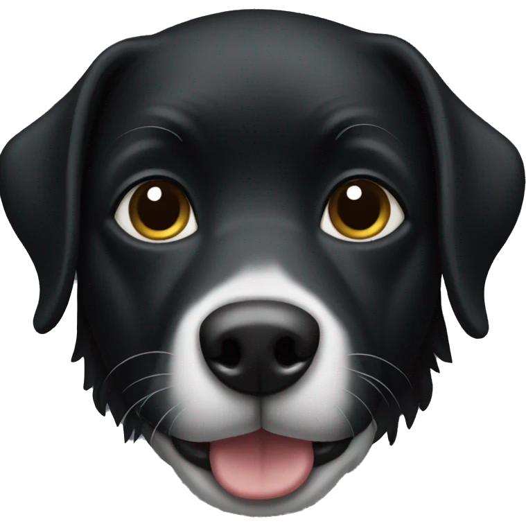 Black dog emoji