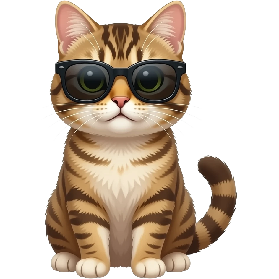 Cat wearing sunglasses emoji