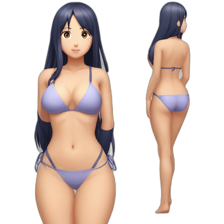 hinata hyuga full body pawg micro bikini back focus emoji