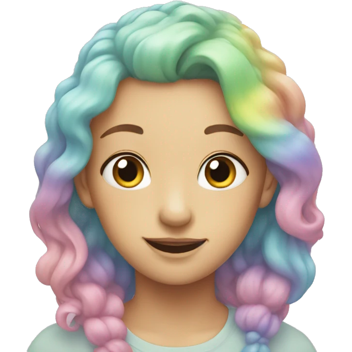 Pastel rainbow emoji