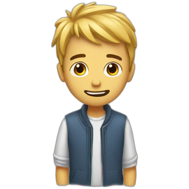 guy procrastinating creating emojis emoji