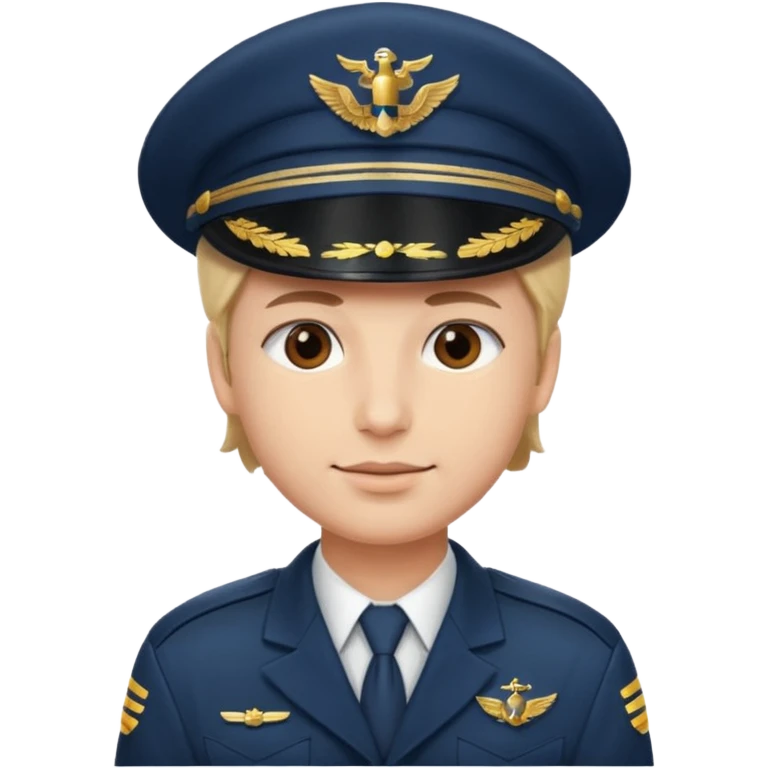 pilot captain hat emoji