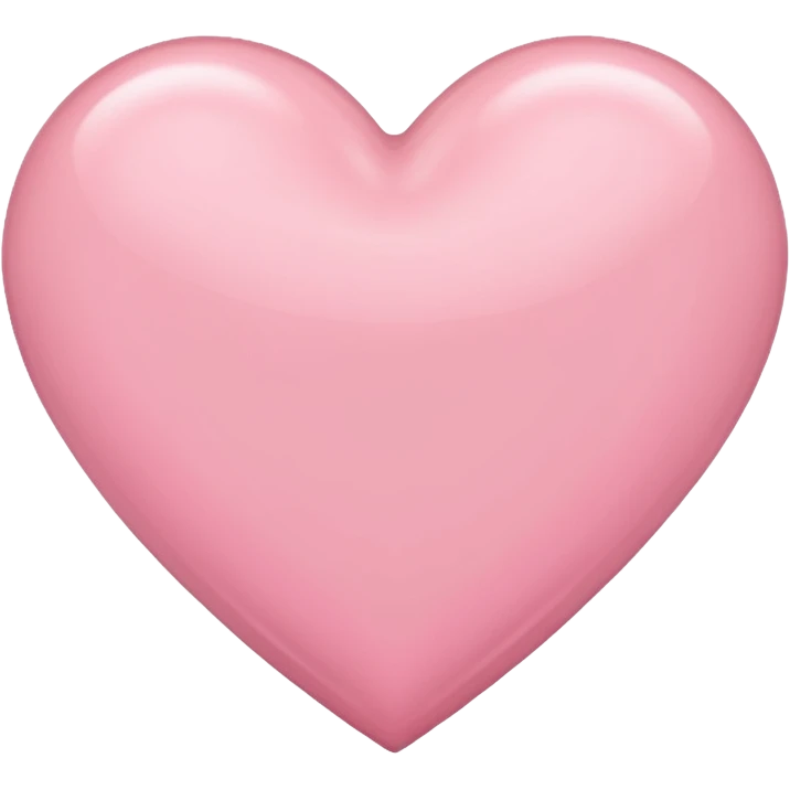 Light pink heart emoji