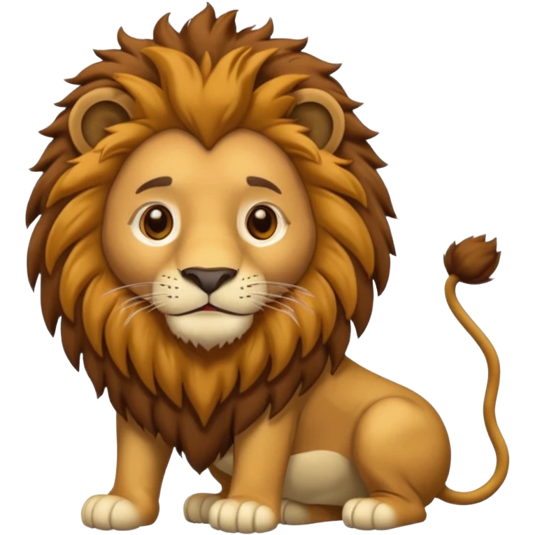 man in lion  costume  emoji