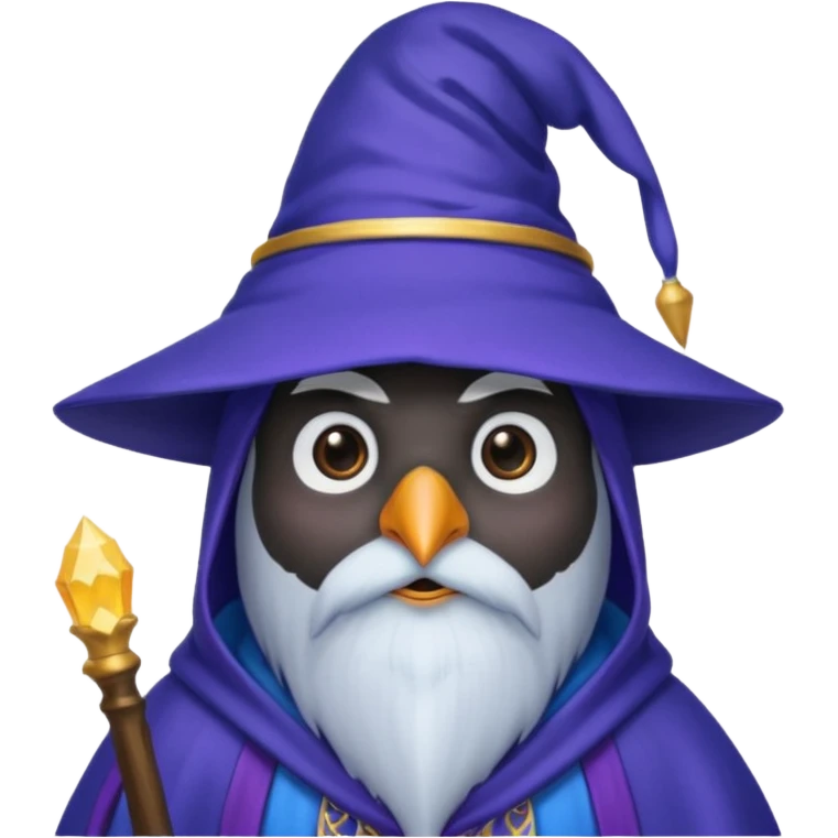 Penguin Wizard emoji