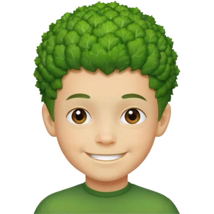 green boy with broccoli hair emoji