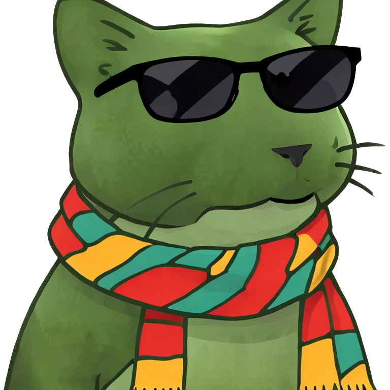 Cat with sunglasses emoji