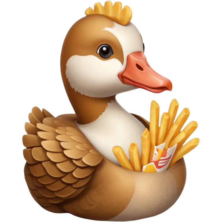 GOOSE HOLDING FRENCH FRIES emoji