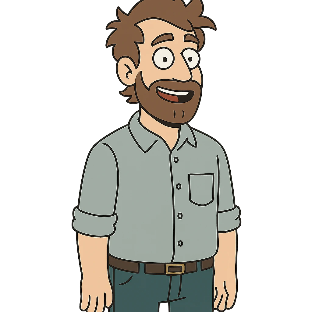 Reitershan in flat toon style emoji