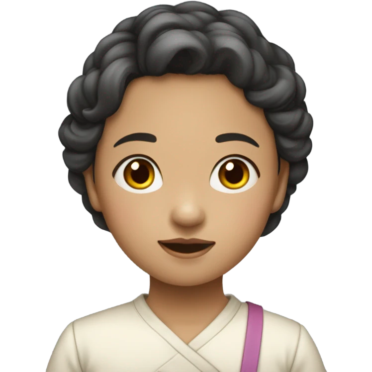 jeune fille coréenne  emoji