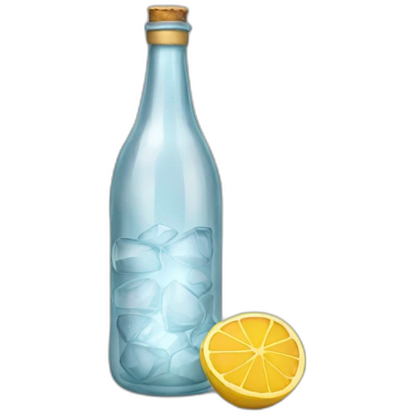 Botella cristal emoji