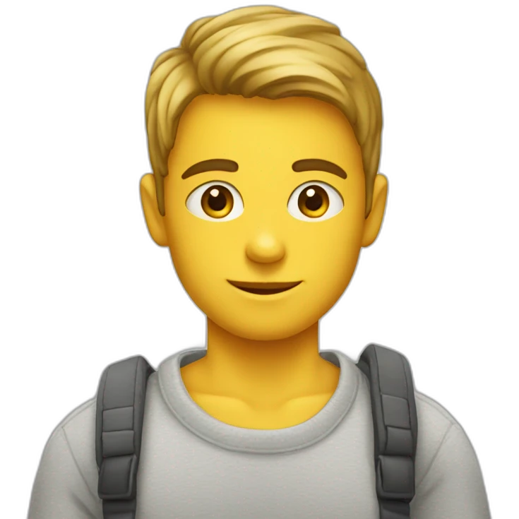 Garçon avec pull emoji