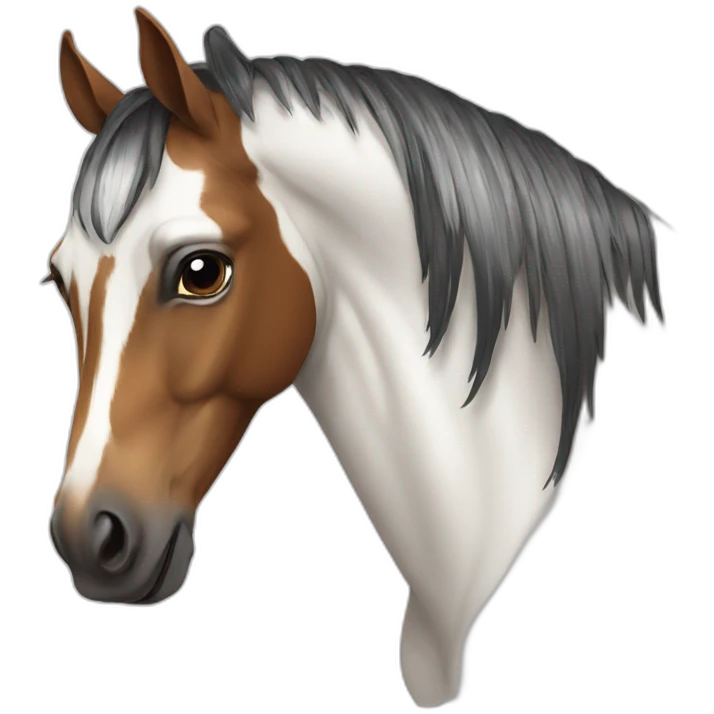 Pinto horse emoji