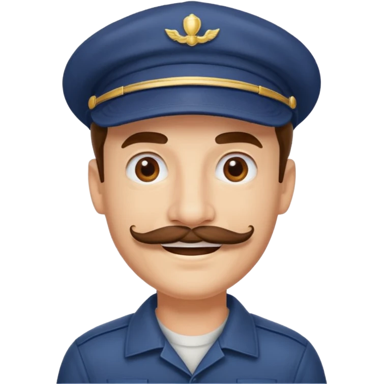 pelon bigote gorra emoji