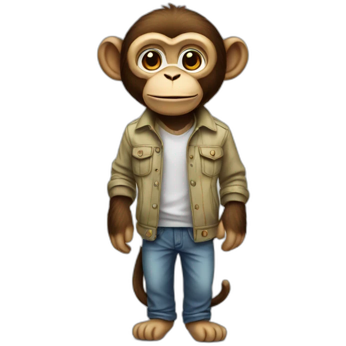 monkey wearing clothes  emoji