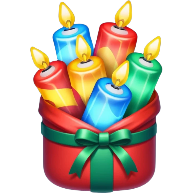 create "1637" with Christmas lights wrapping it emoji