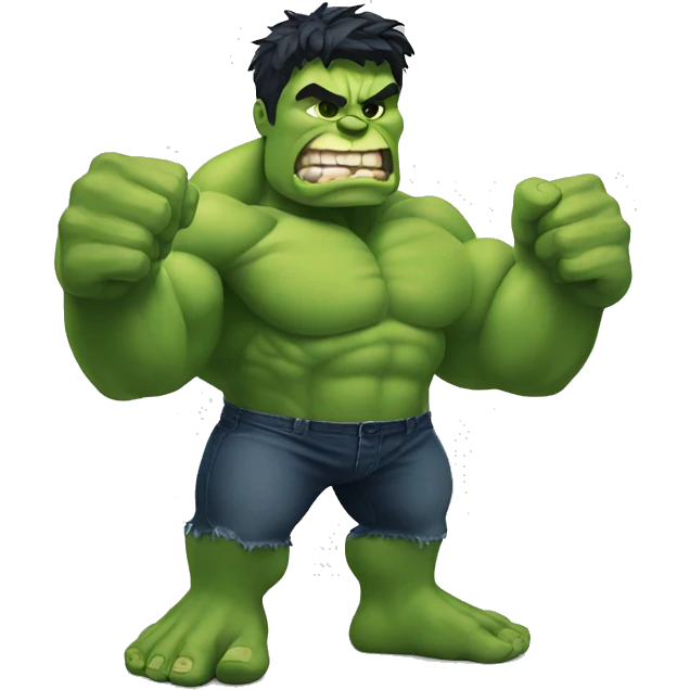 Hulk with thumbs up emoji