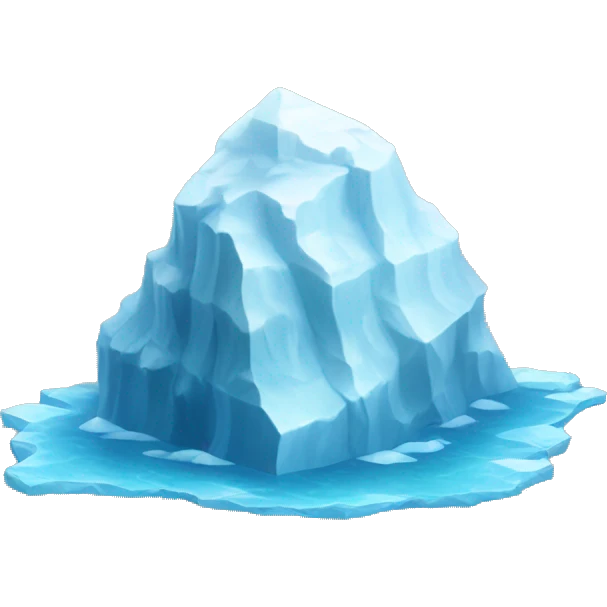 tip of iceberg emoji