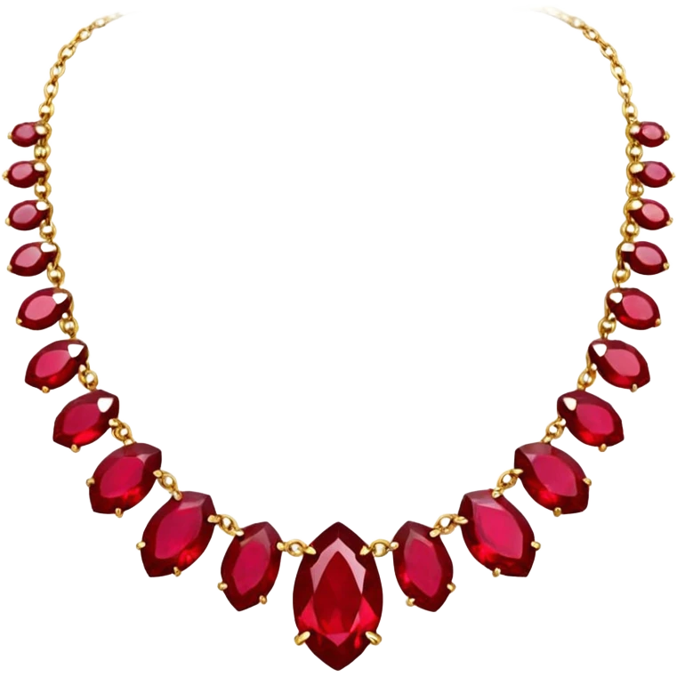 ruby necklace emoji