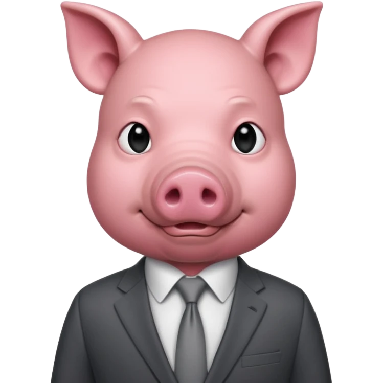 Make a man with a pig head emoji