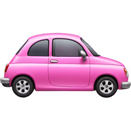 Pink car emoji