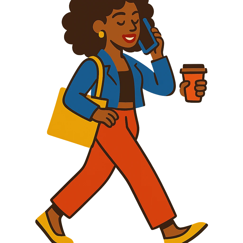 brown woman with curly hair, it girl, daily activities emoji